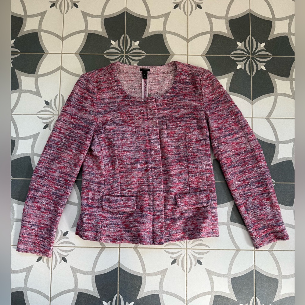 Crewneck Zip Blazer by JCrew